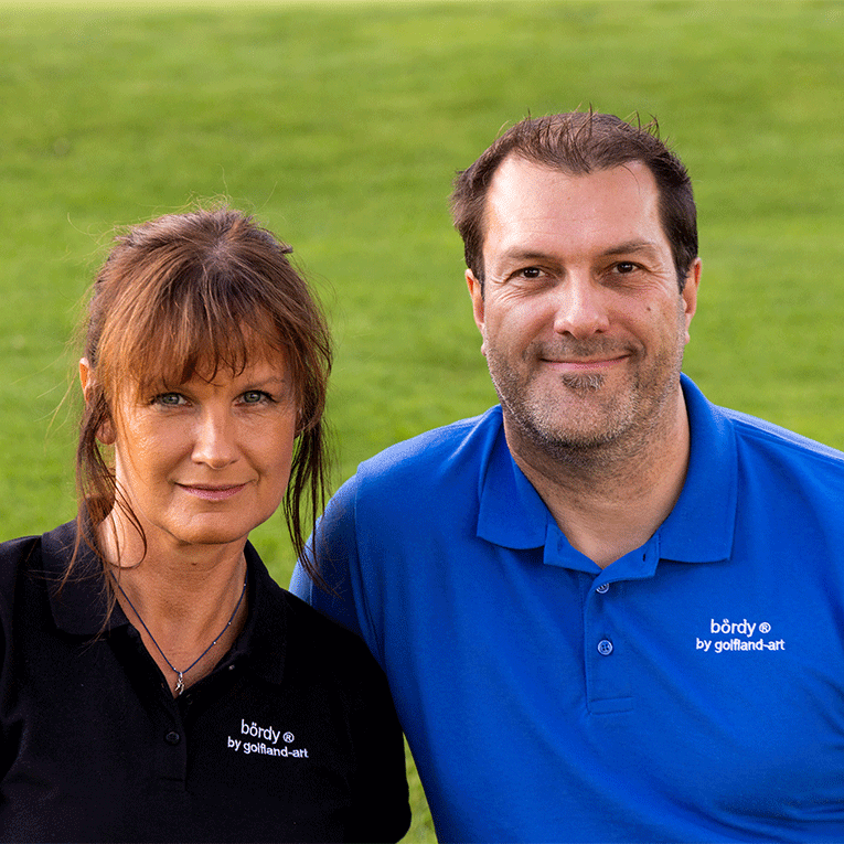 Das Team von golfland-art Manuela Schiffner und Andreas Philipp.