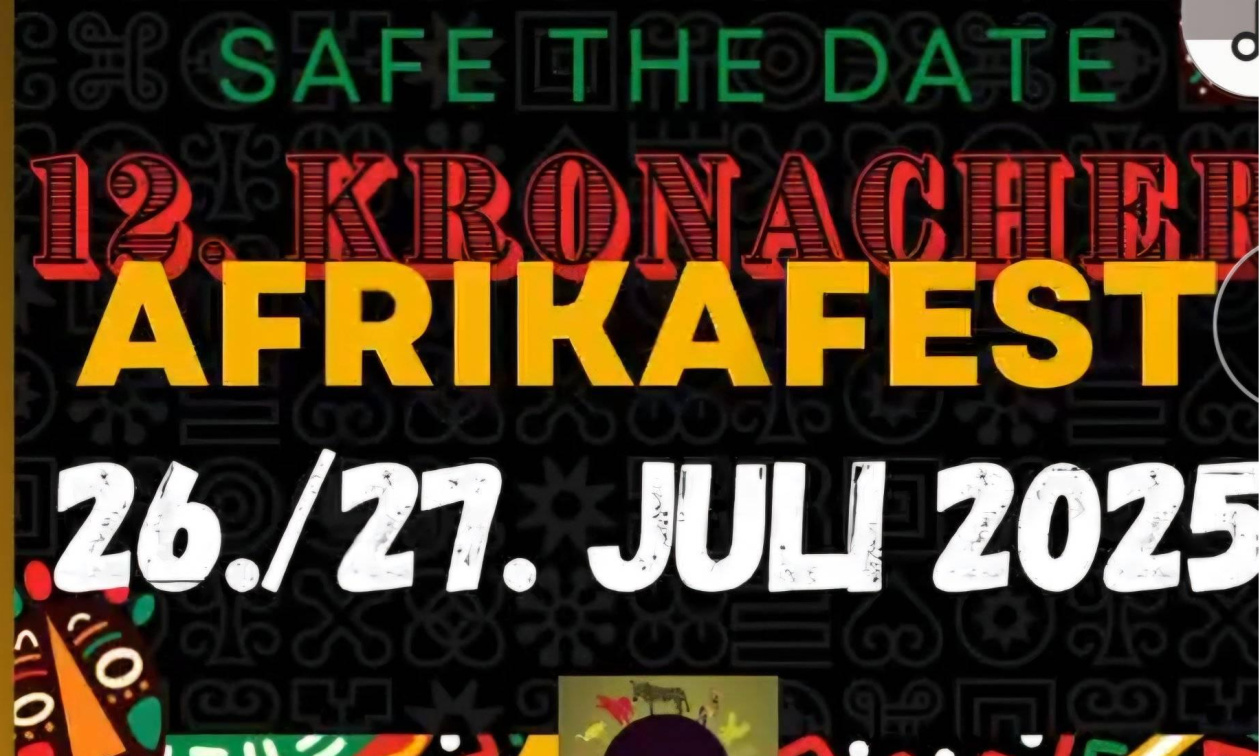 12. Kronacher Afrikafest - ein Fest für alle Altersgruppen und die gesamte Familie!