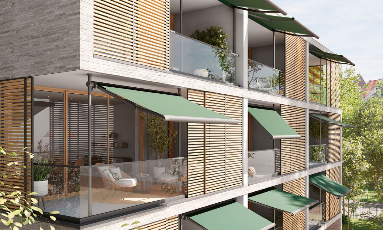 Schatten für kleine Outdoorräume mit den markilux Markisen.