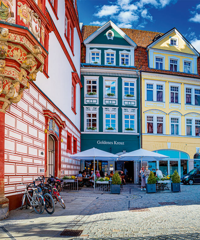 Das Gasthaus Goldenes Kreuz in der Außenansicht