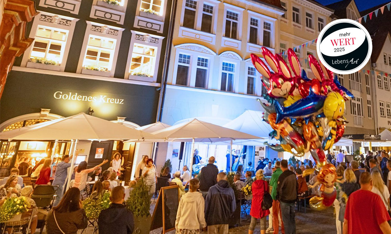 Direkt neben dem Gasthaus "Goldenes Kreuz" in Coburg befindet sich der neue Veranstaltungsraum