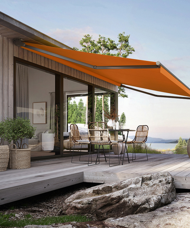 markilux bietet hierfür neben vielen schlichten Dessins auch zarte bis leuchtende sommerlich frische Farben an.