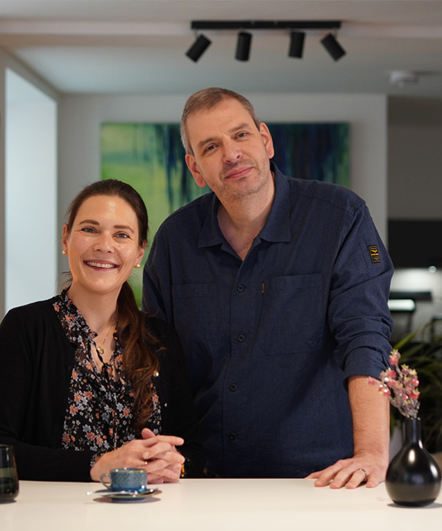 Susann und Thomas Egginger von Bauch über Kopf