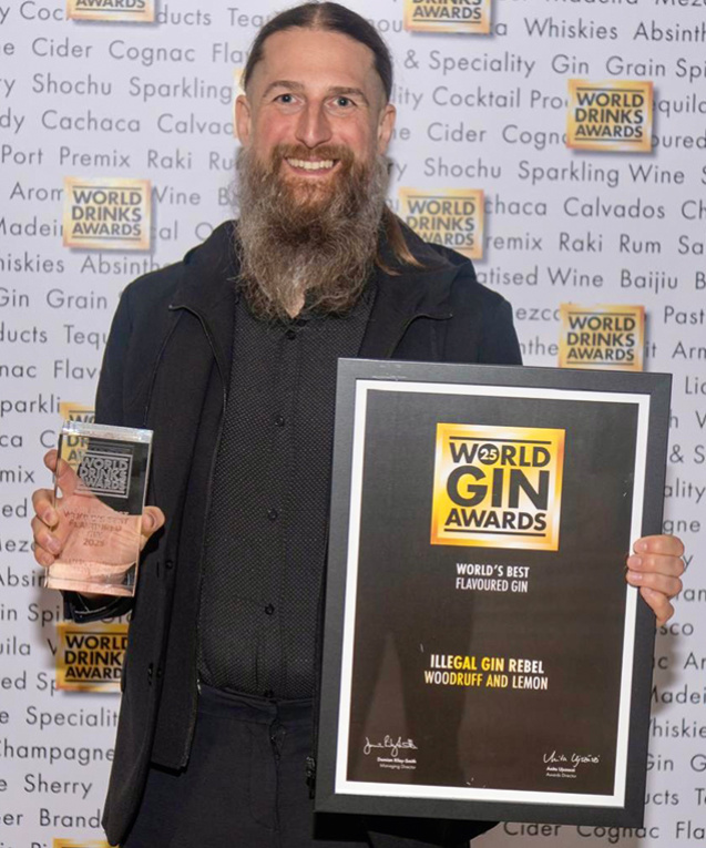 Marcel Völkel bei den World Gin Awards 2025.