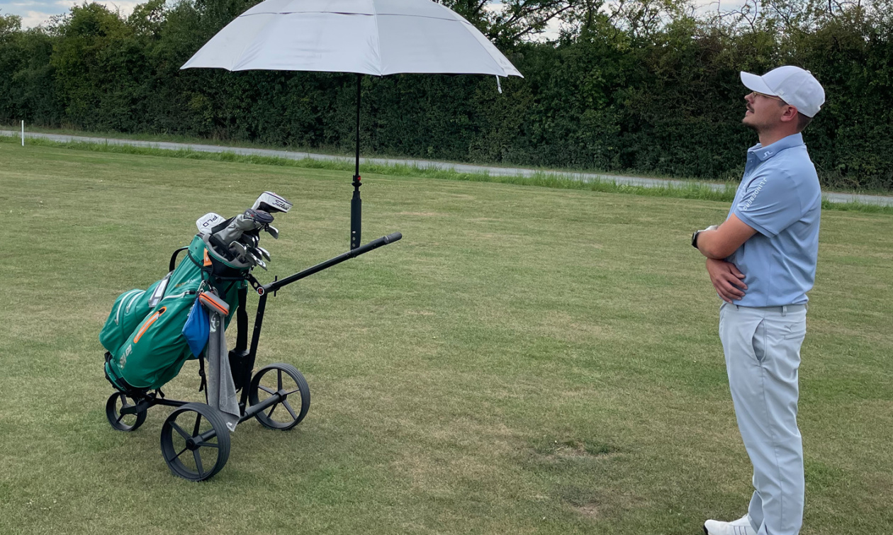 KIFFE K5 eTrolley im Test beim Golfclub Bayreuth / Enrico Kolb, Golfclub Schloss Miel