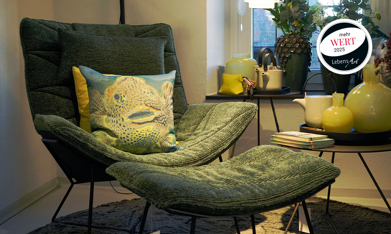 Eintreten und Wohlfühlen: Bei Vivere! ist Einrichtung mehr als nur Möbel.