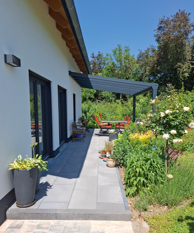 Hier wird der Außenbereich zum erweiterten Wohnraum.