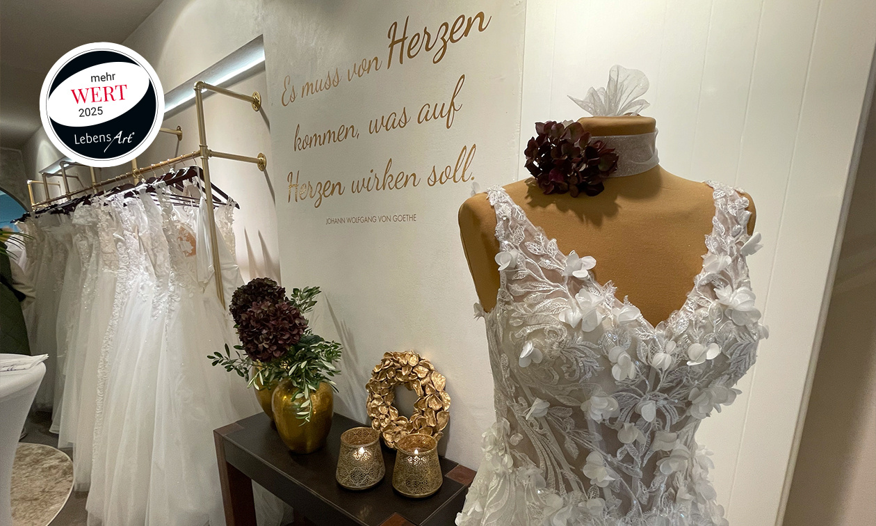 Liebeskleid in der Kulmbacher Langgasse: ein Atelier, in dem Stil, Handwerk und Herz aufeinandertreffen.