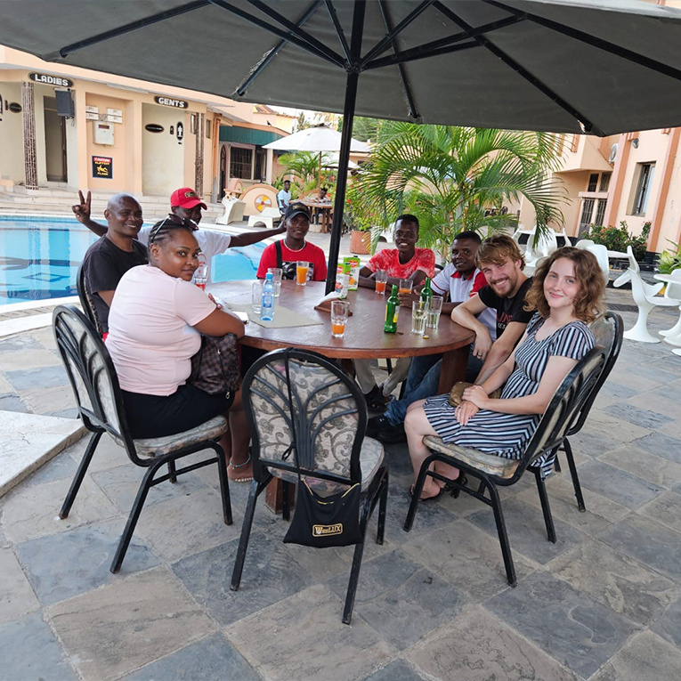 Tim und Franzi wurden herzlich aufgenommen.