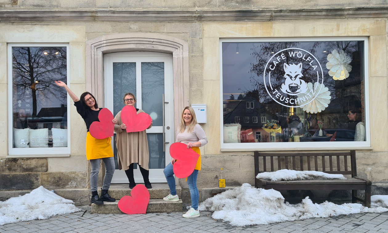 Valentinstag im Café Wölfla: den Liebsten eine Freude machen.