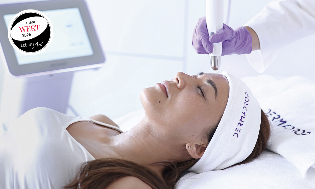 Sanfte Hightech-Pflege: Mithilfe der Dermadrop TDA-Technologie werden wertvolle Wirkstoffe berührungslos in die Haut transportiert.