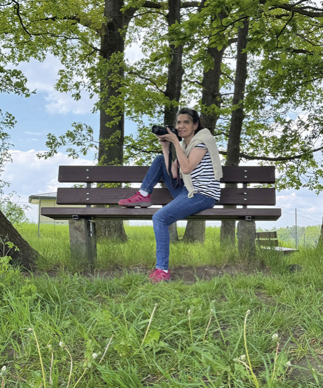 Auch in der Natur ist Klaudia gerne unterwegs und hat hat das Gespür für den Moment.