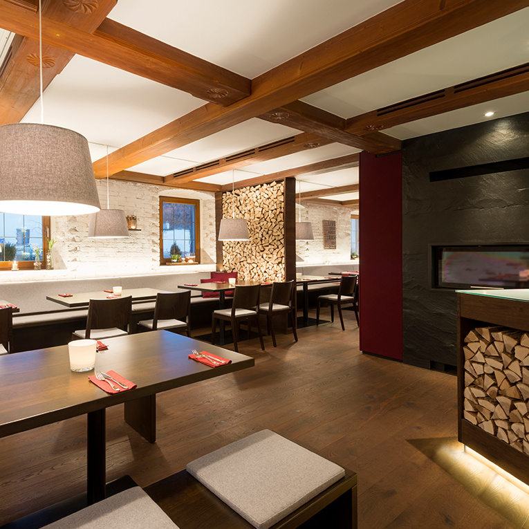 Das Restaurant vereint stilvolles Ambiente mit echter Wohlfühlatmosphäre.
