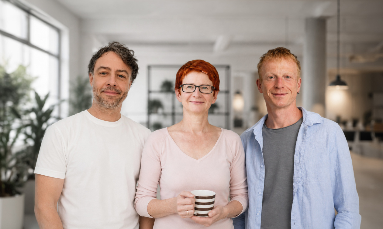 Das Team hinter businessArt² GOOD NEWS ONLY: (v. l.) Rainer Holzschuh, Petra Schmidt und Frank Rehwald bringen ihre Erfahrungen aus dem LebensArt² mehrWERTmagazin in die Welt der positiven Unternehmenskommunikation ein.