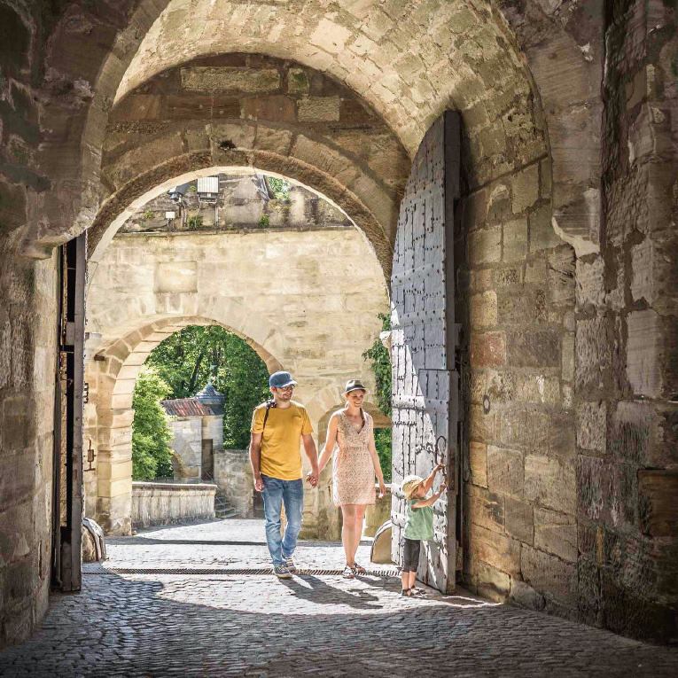 Außenanlagen der Veste Coburg.