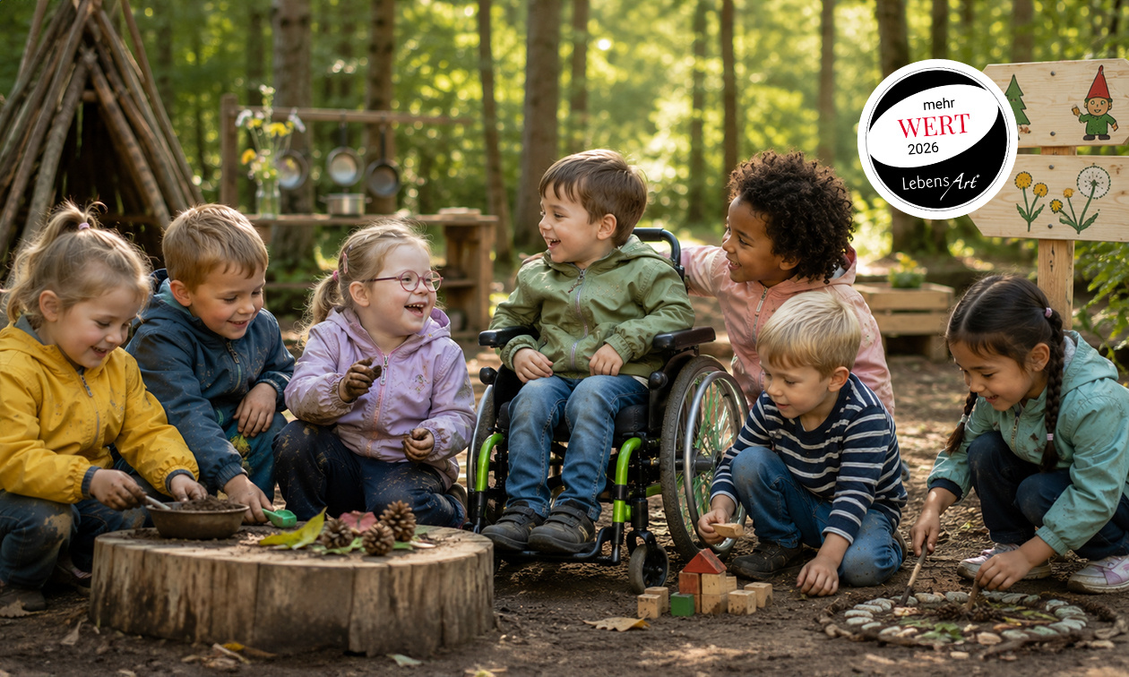 Gemeinsam spielen, entdecken und voneinander lernen: Bei Waldwichtel und Pusteblume soll jedes Kind seinen Platz in der Gemeinschaft finden.