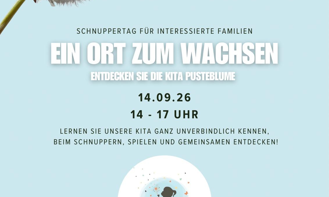 Schnuppertag in der Kita Pusteblume