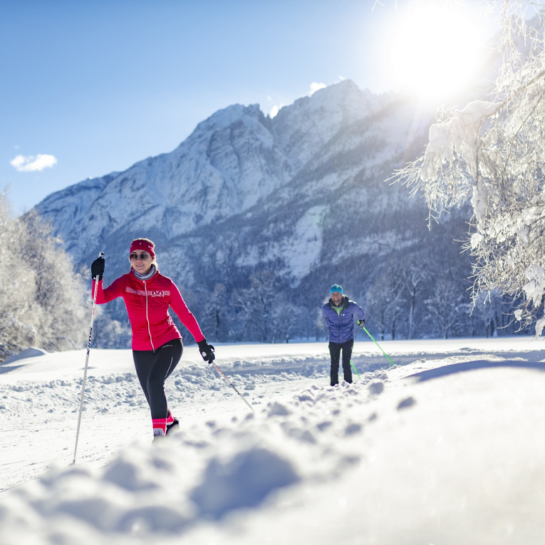 Im Winter wird der 36-Loch-Golfplatz zum Langlauf-Paradies