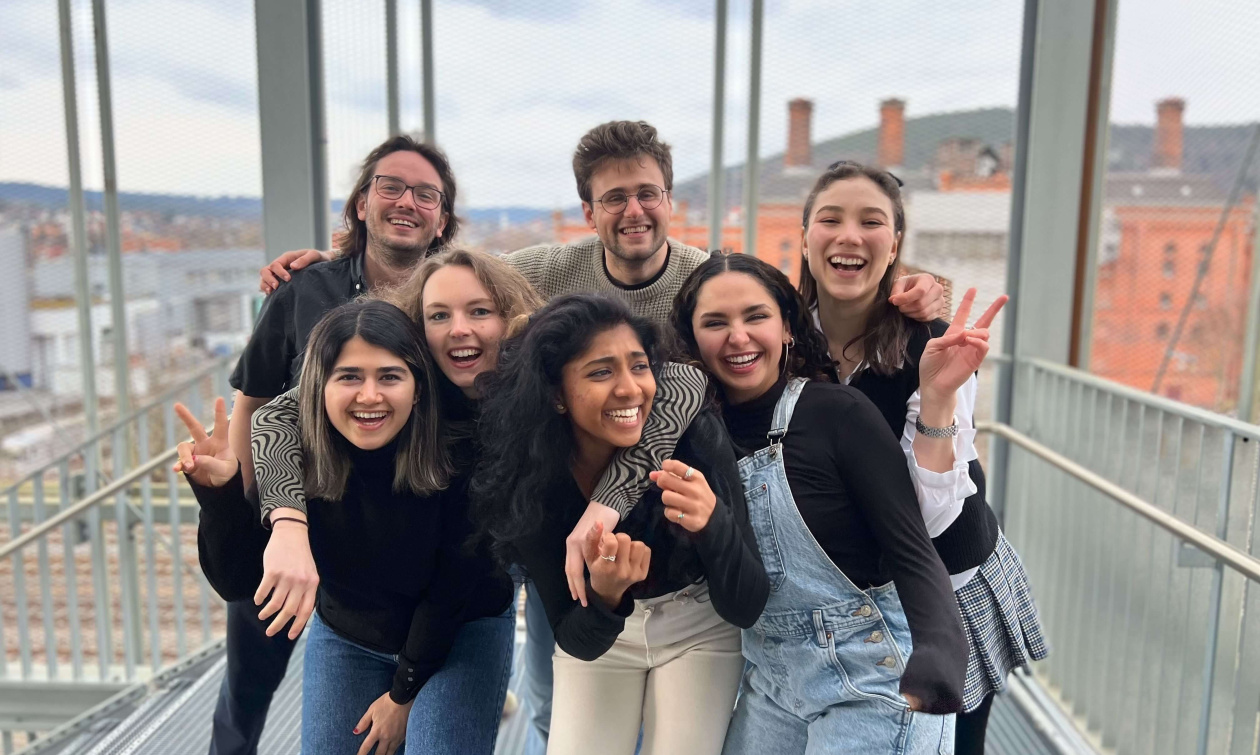 Einige Studenten des Clubs