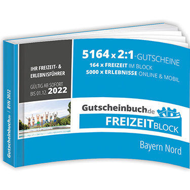 Der Freizeitblock von Gutscheinbuch.de