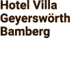 Hotel Villa Geyersw rth Bamberg