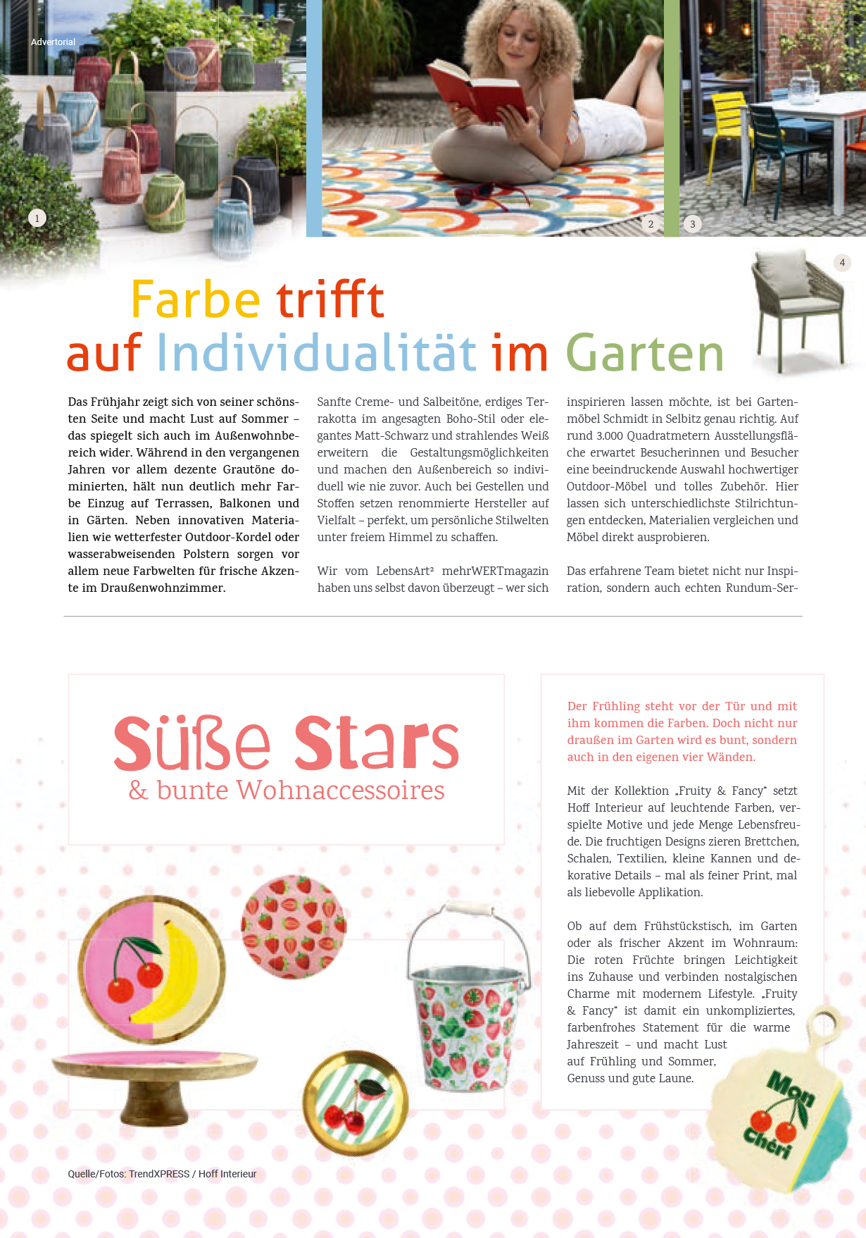 Wohnen | Wellfit | Freizeit | Regional | Styles | Technik | Werte www.lebensartmagazin.de