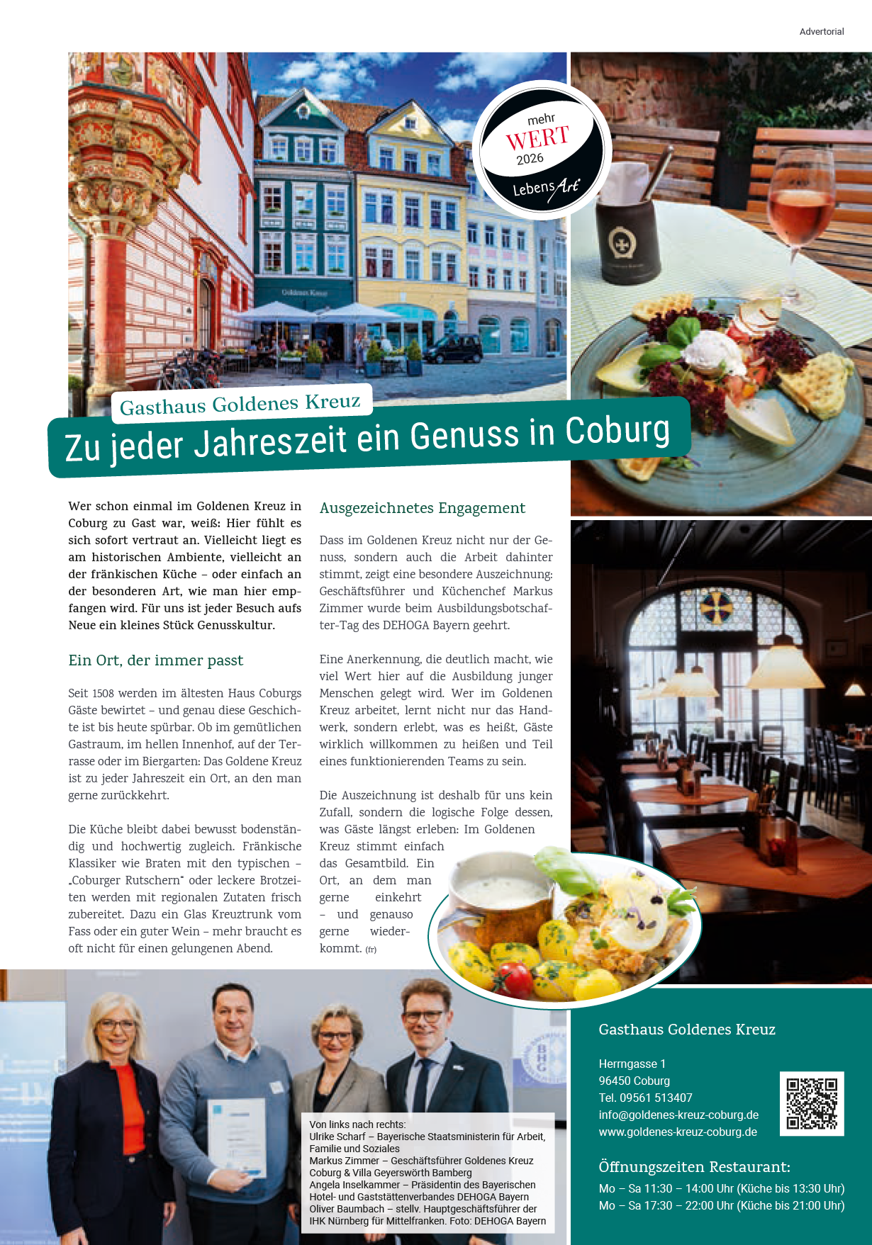 Wohnen | Wellfit | Freizeit | Regional | Styles | Technik | Werte www.lebensartmagazin.de