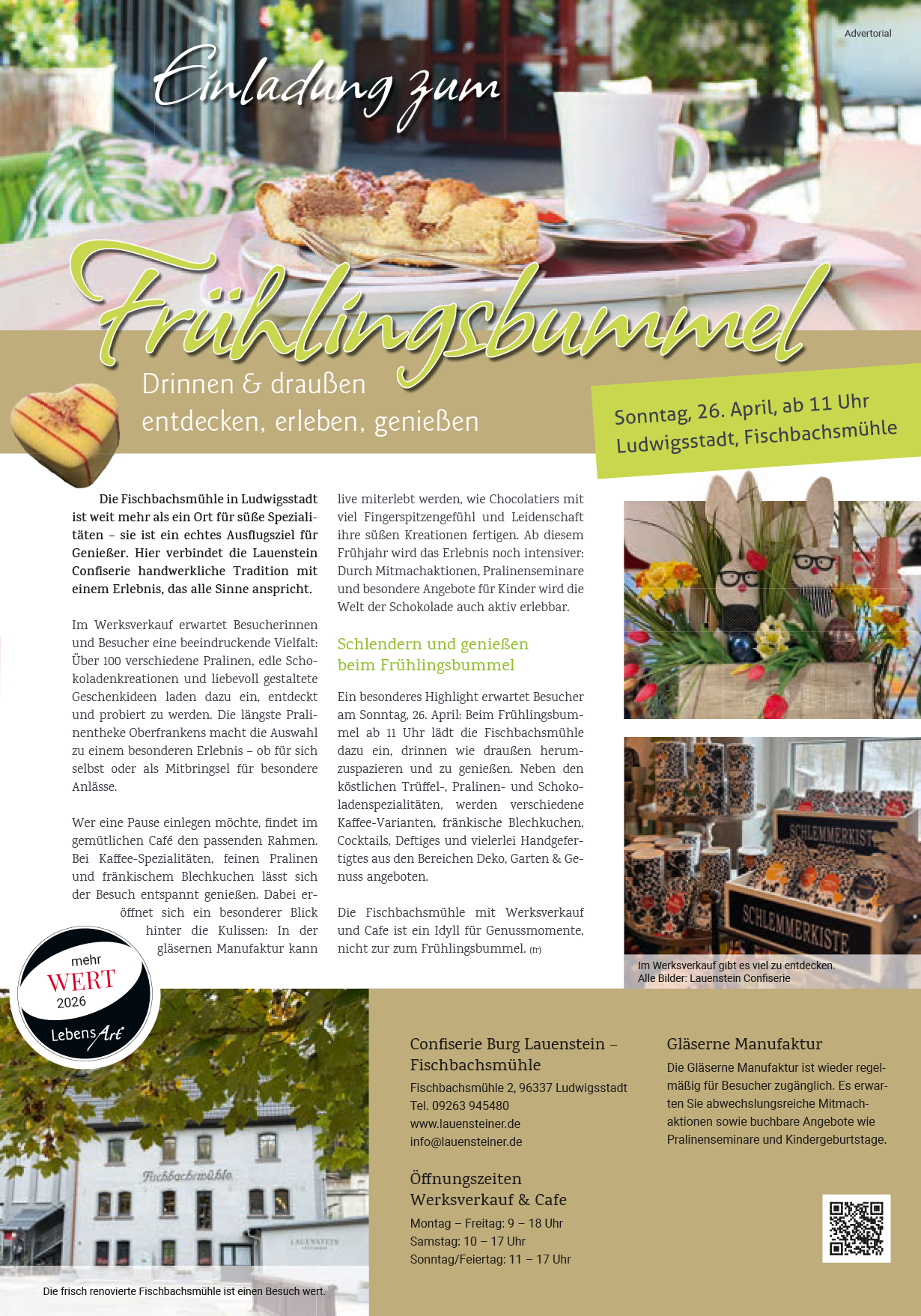 Wohnen | Wellfit | Freizeit | Regional | Styles | Technik | Werte www.lebensartmagazin.de