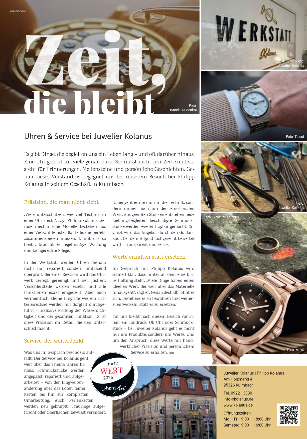 Wohnen | Wellfit | Freizeit | Regional | Styles | Technik | Werte www.lebensartmagazin.de